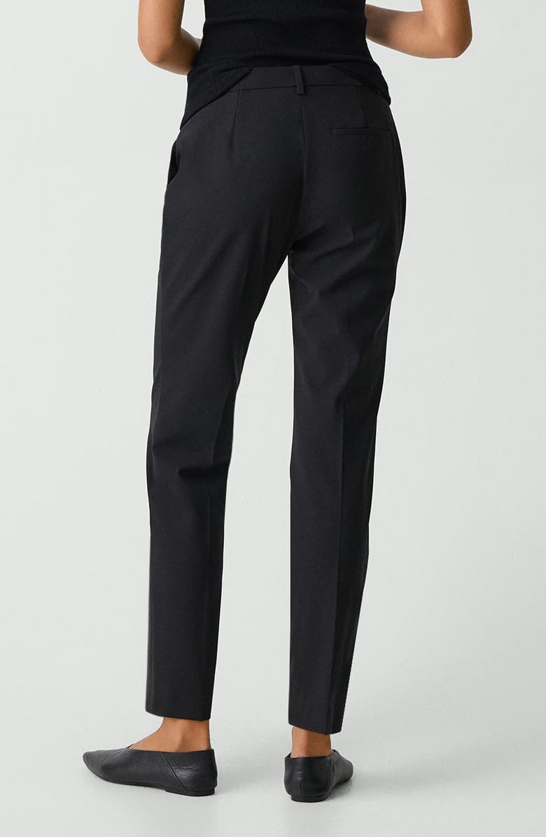 Theory Treeca Slim Fit Stretch Wool Pants, Alternate, color, Black - 001