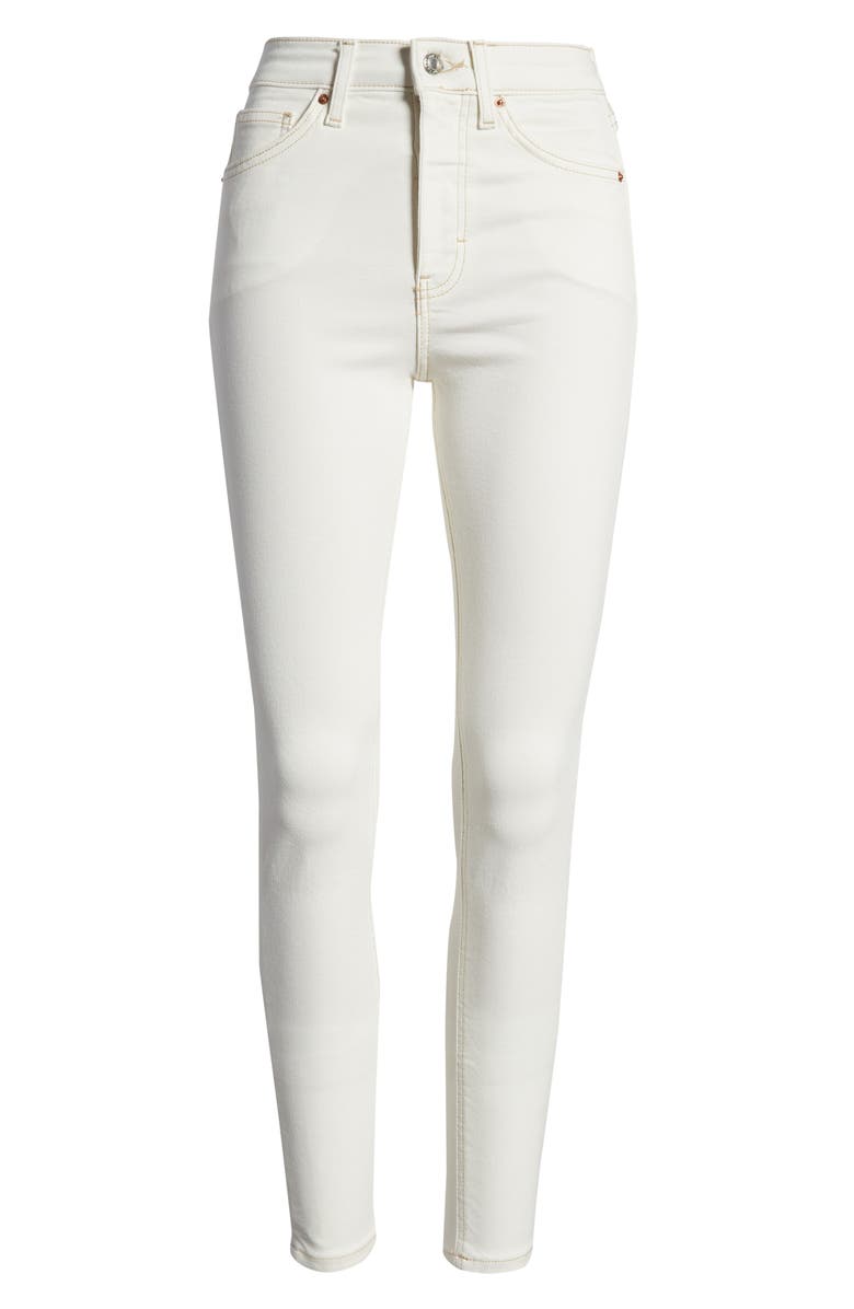 Topshop Jamie High Waist Ankle Skinny Jeans, Alternate, color,