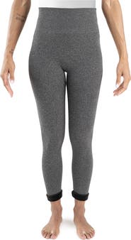 MUK LUKS High Waisted Fur Lined Leggings