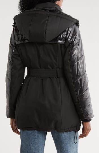 Faux Fur Lined Hooded Puffer Jacket