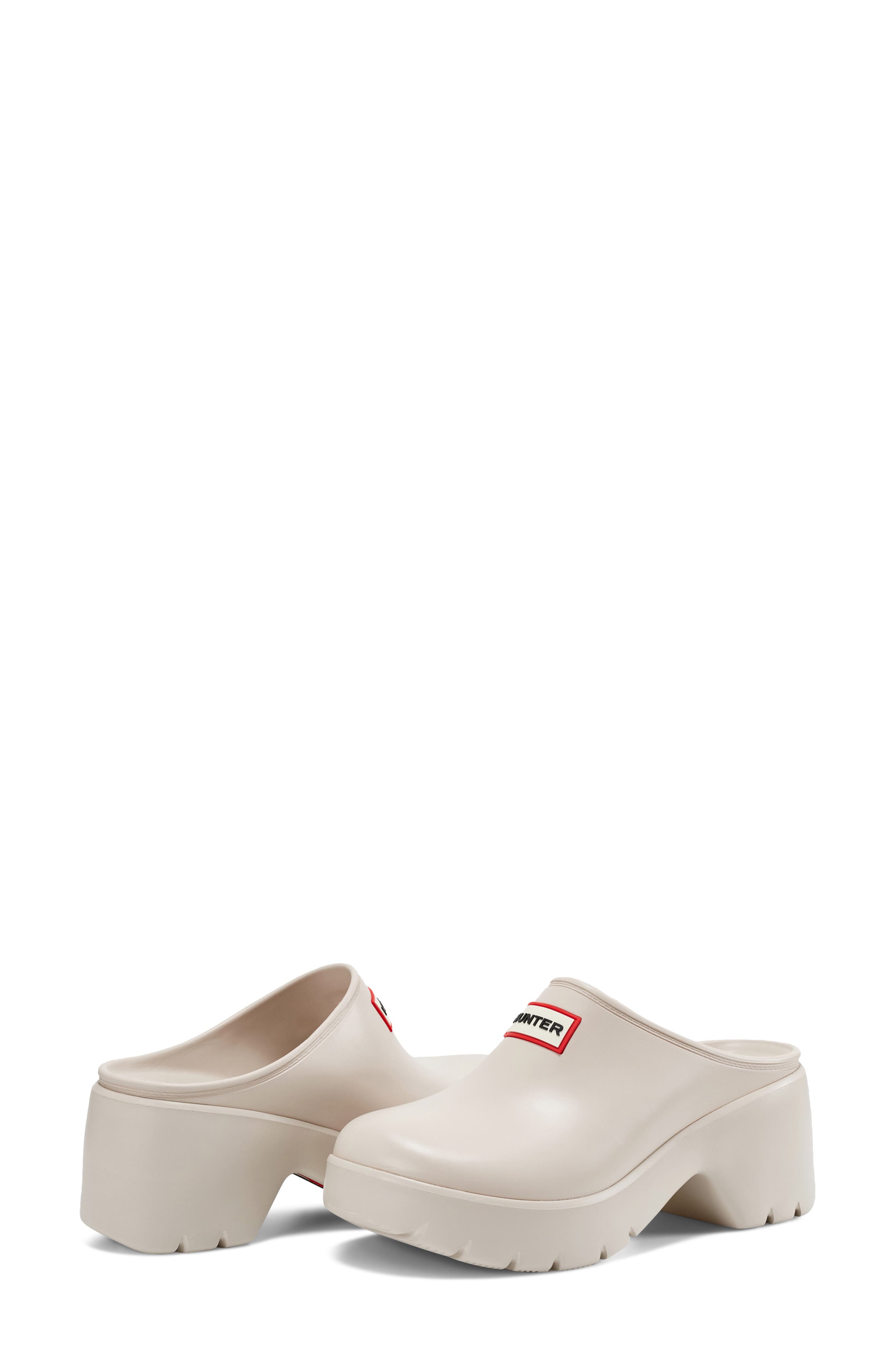 Hunter Anika Clog, Alternate, color, Ivory