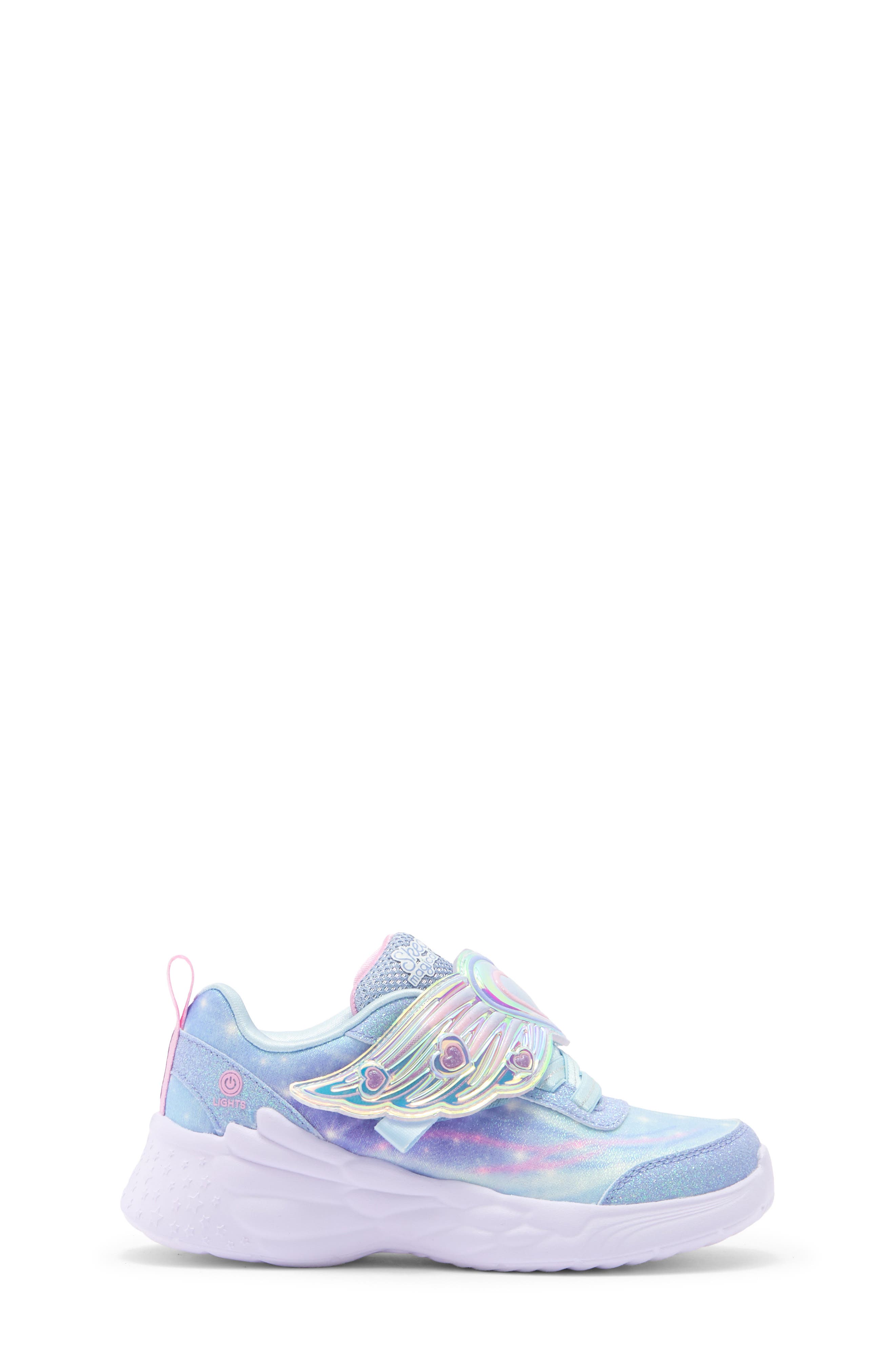 Kids' S-Lights®: Dream Racer - Wing Luxe Sneaker, Alternate, color, LTBL