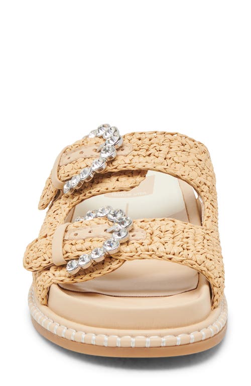Dolce Vita Shauny Crystal Wedge Sandal In Natural Knit