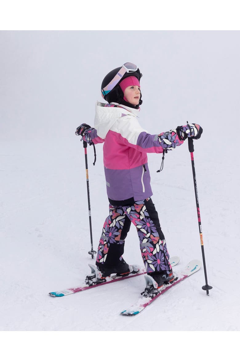 Two-Piece Teknik Snowsuit Retro Flower, Alternate, color, Black