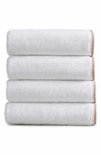 Border Stitch 4-Pack Cotton Bath Towels