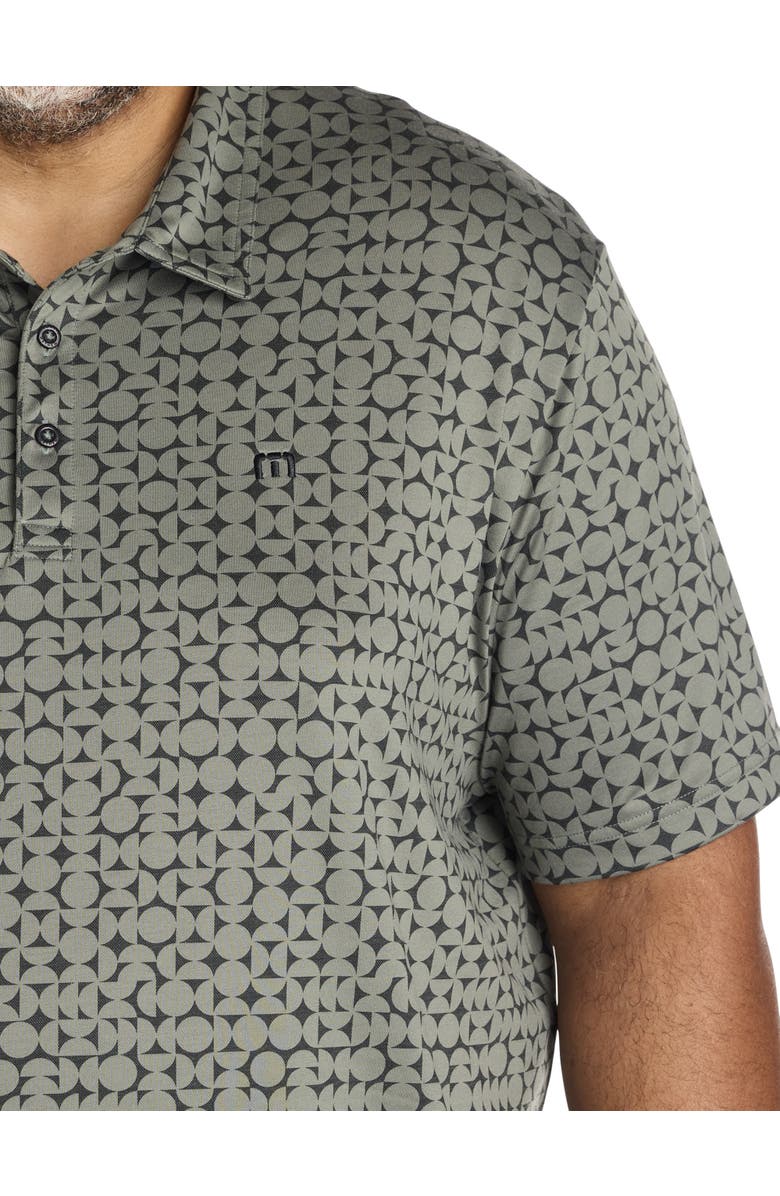 TravisMathew Fit By DXL Big & Tall Featherweight Caves Polo Shirt, Alternate, color, Dark Olive