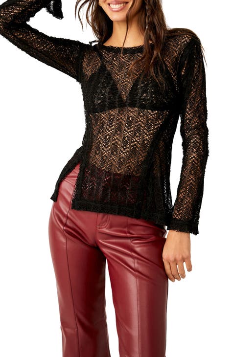 On the Road Twisted Lace Top