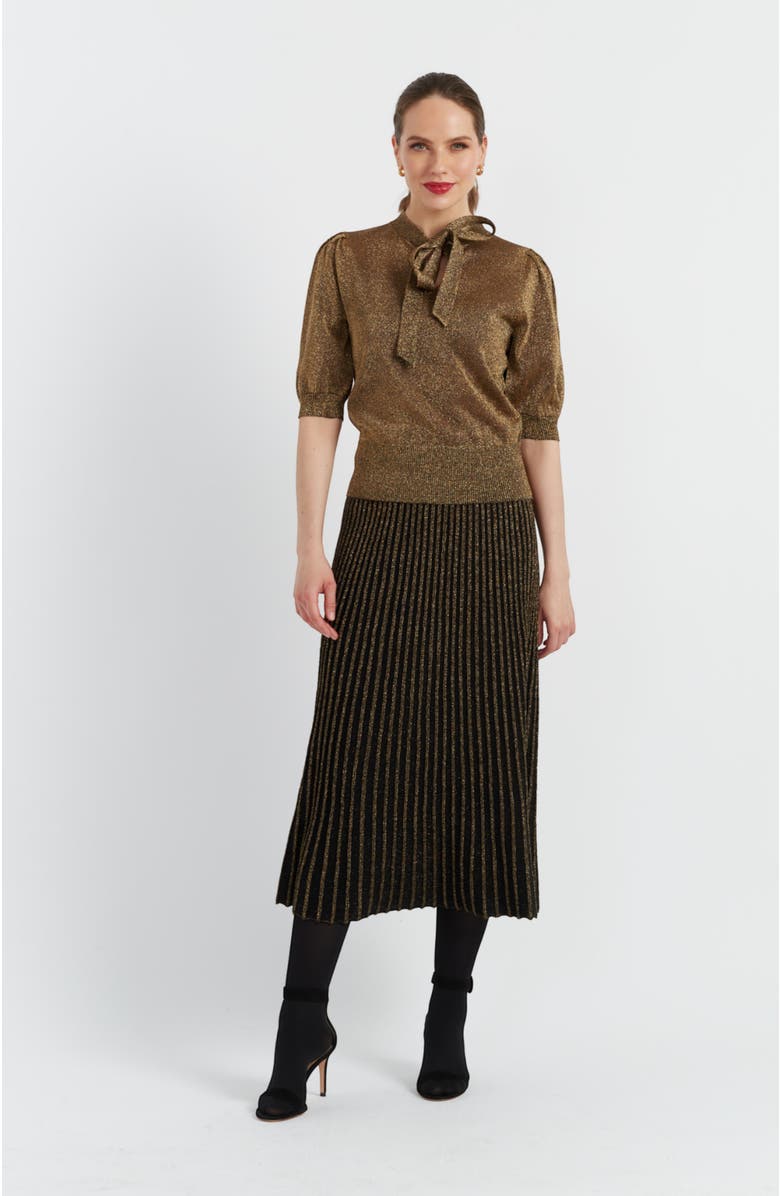 Chinti & Parker Bow-Short Sleeve Top, Alternate, color, 