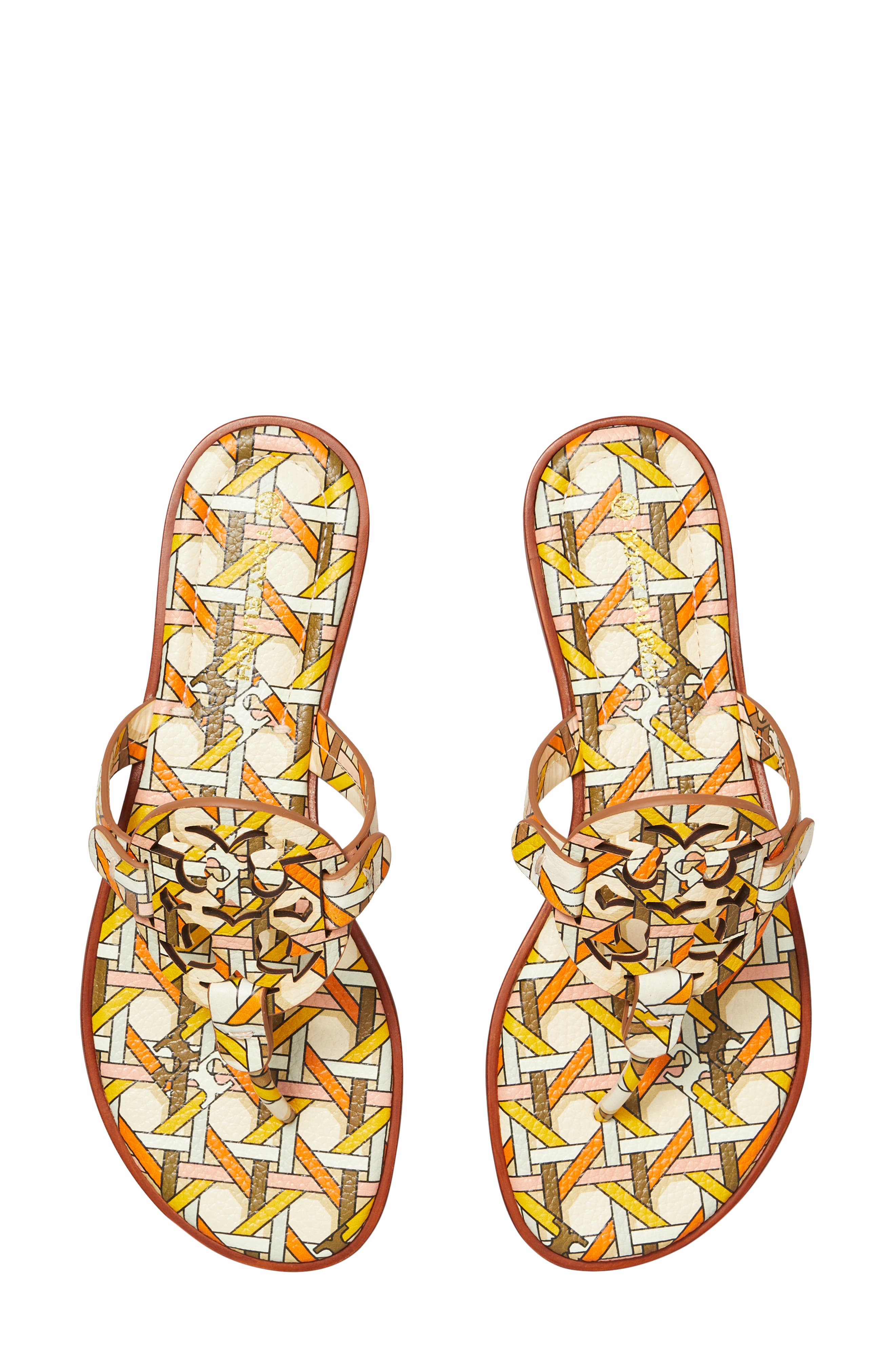 Miller Welt Sandal, Alternate, color, PINK CANING LOGO GEO COMBO