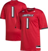 adidas Men's adidas #1 Cardinal Louisville Cardinals Premier Football Jersey