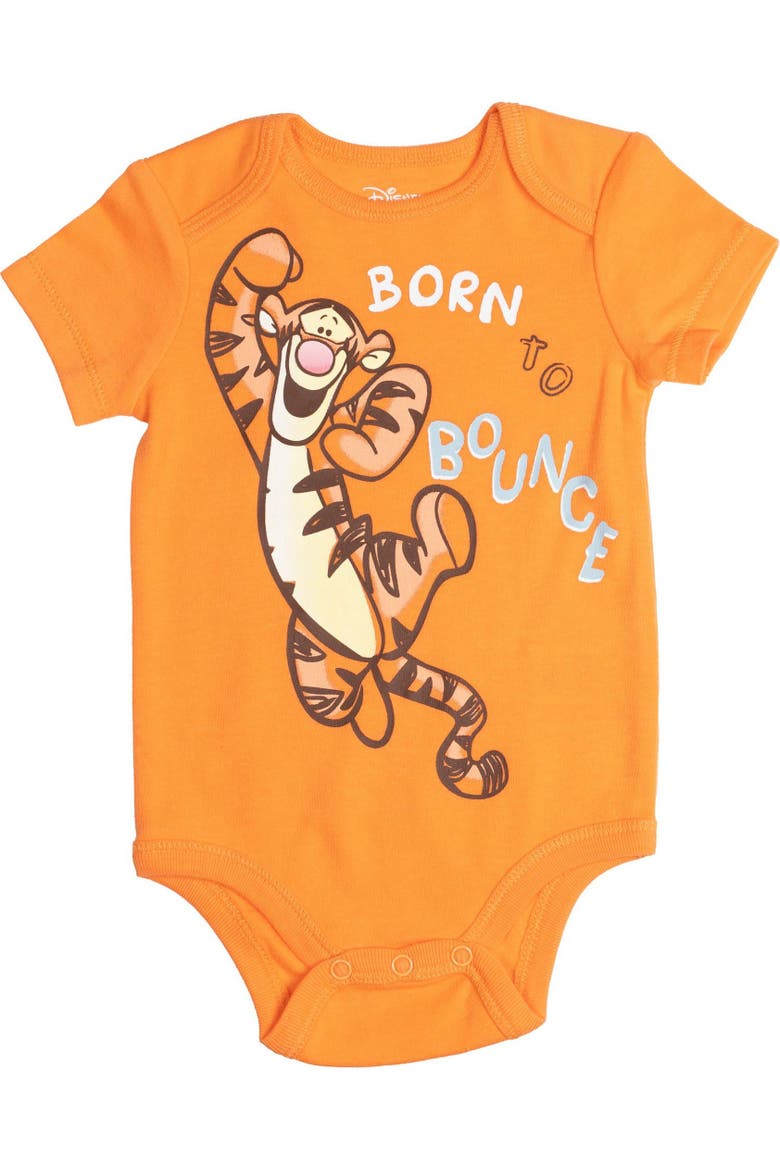Winnie the Pooh 5-Pack Short Sleeve Bodysuits, Alternate, color, Pooh Friends Multi