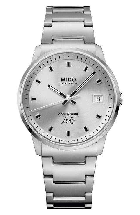 Commander Lady Automatic Bracelet Watch, 35mm