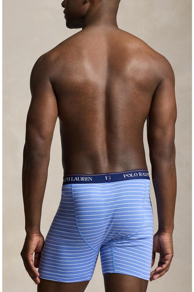 Assorted 3-Pack Classic Cotton Boxer Briefs, Alternate, color, BLUE WHITE STRIPE ROYAL ORANGE