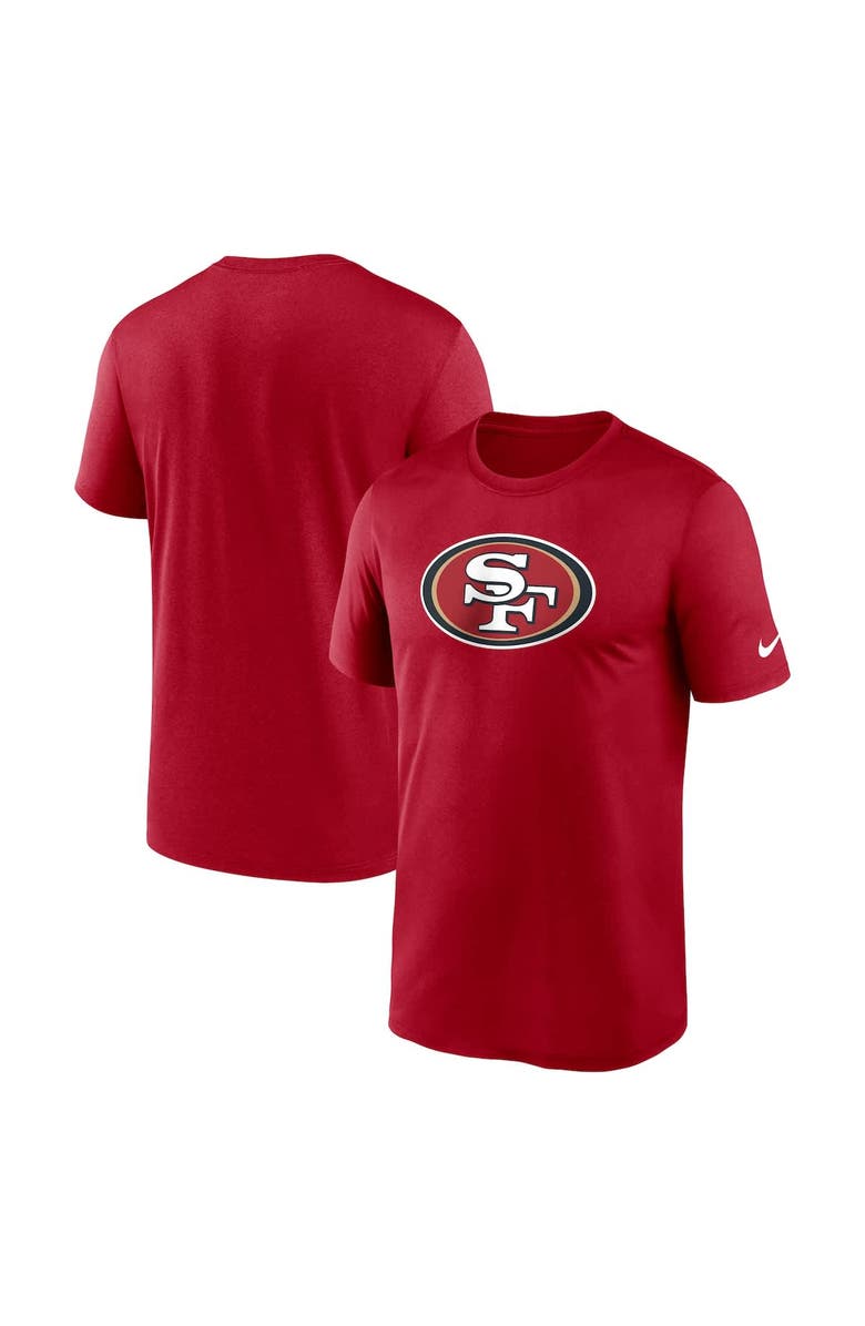 Nike Men's Nike Scarlet San Francisco 49ers Primetime Legend Logo Performance T-Shirt, Alternate, color, Scarlet