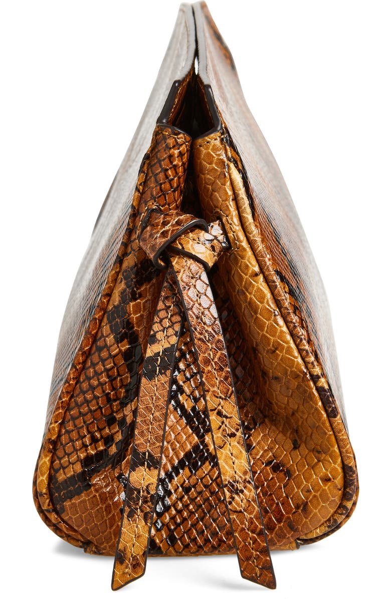 STAUD Maude Soft Leather Clutch, Alternate, color, Snake