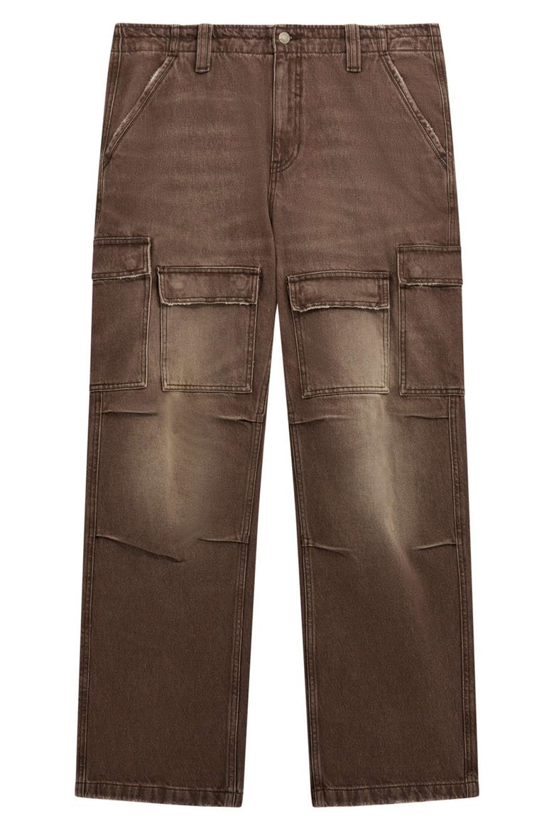 Go Straight Leg Cargo Jeans, Alternate, color, GOWN-DARK