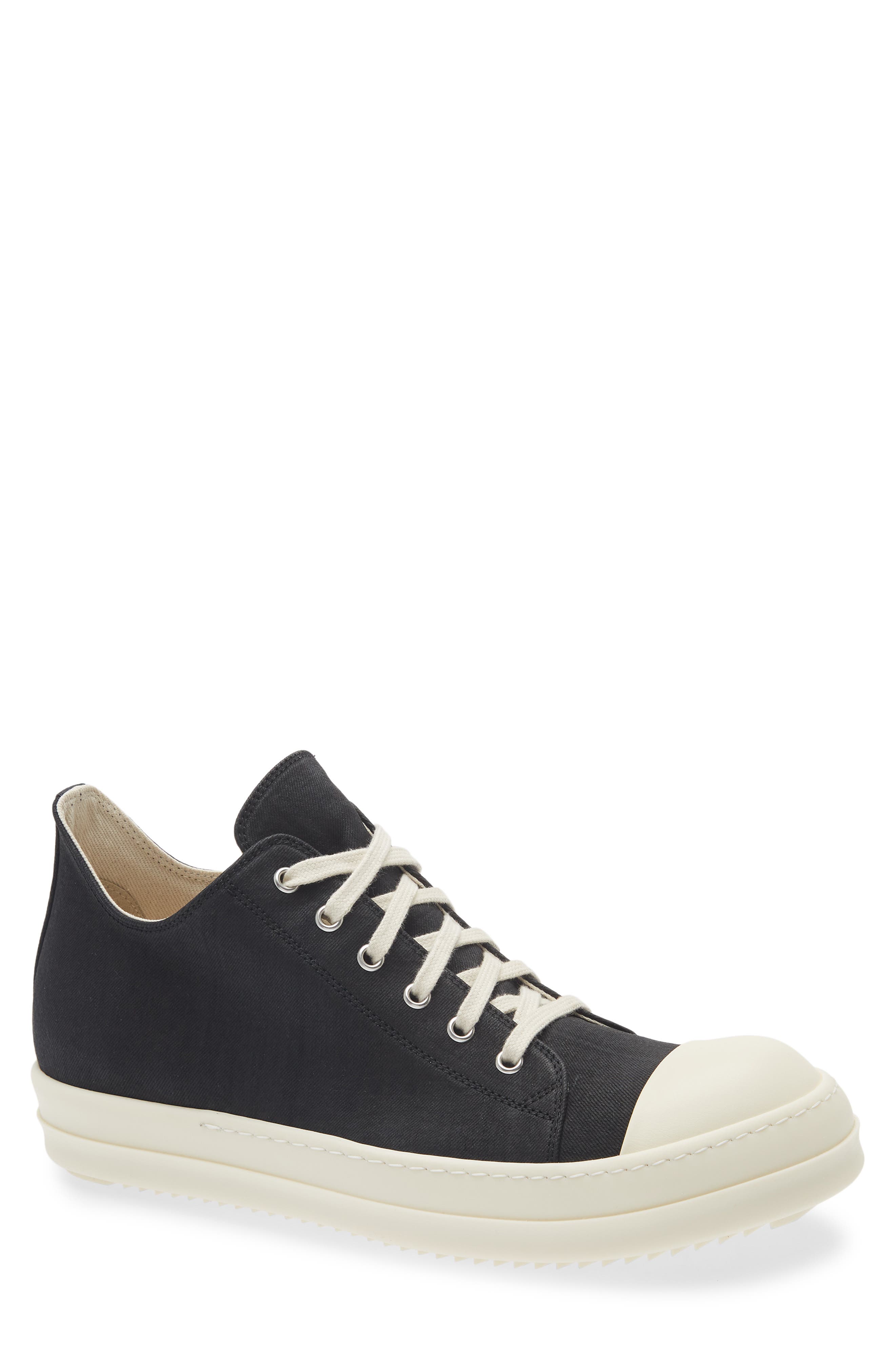 Rick Owens DRKSHDW Low Top Sneaker, Main, color, Black/ Milk/ Milk
