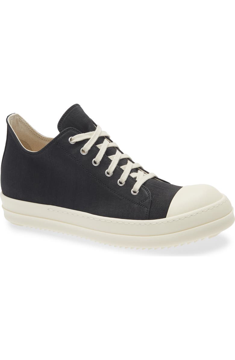 Rick Owens DRKSHDW Low Top Sneaker, Main, color, Black/ Milk/ Milk