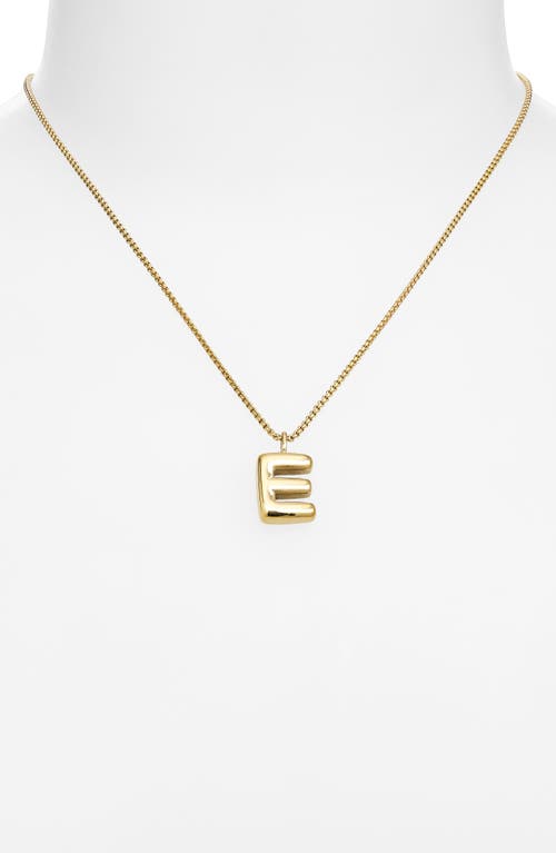 Open Edit Waterproof Bubble Initial Pendant Necklace