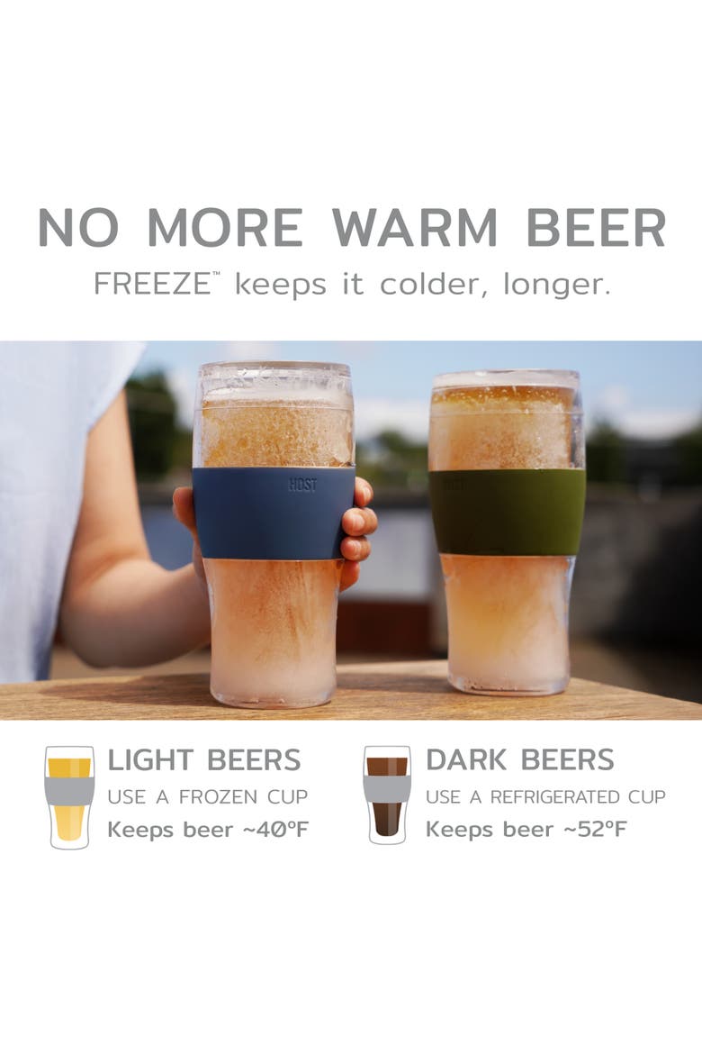Beer FREEZE Cooling Cup Set of 2, Alternate, color, Crimson Red