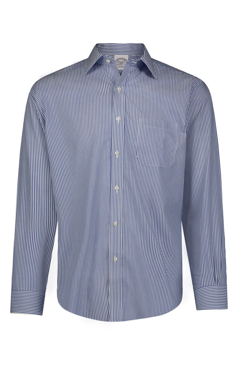 Brooks Brothers Candy Stripe Non-Iron Regent Fit Dress Shirt, Alternate, color, 