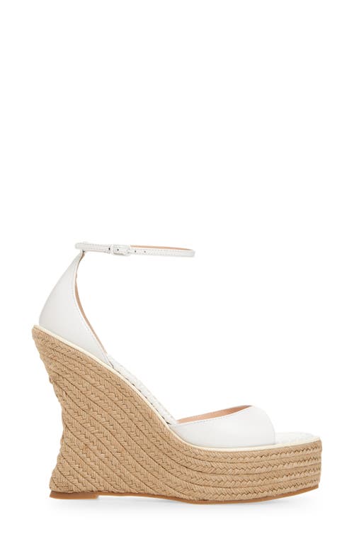 Betzábe Isabel Espadrille Wedge In White Calf