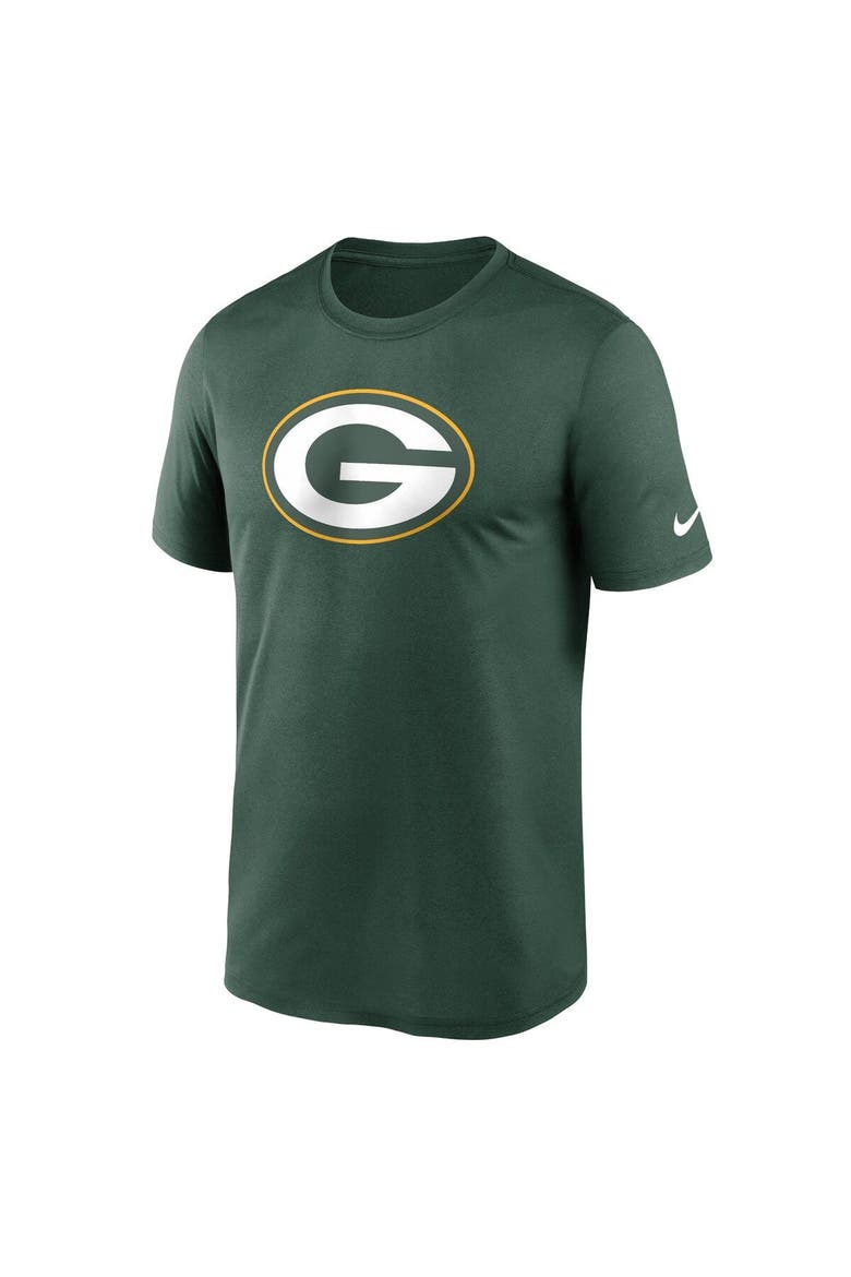 Men's Nike  Green Green Bay Packers Legend Logo Performance T-Shirt, Alternate, color, Green