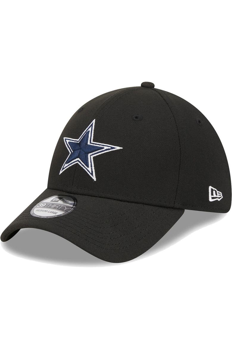 Men's New Era Black Dallas Cowboys  Main 39THIRTY Flex Hat, Main, color, Black