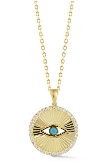 Glaze Jewelry 14k Gold Plated Silver Pendant Necklace In Gold
