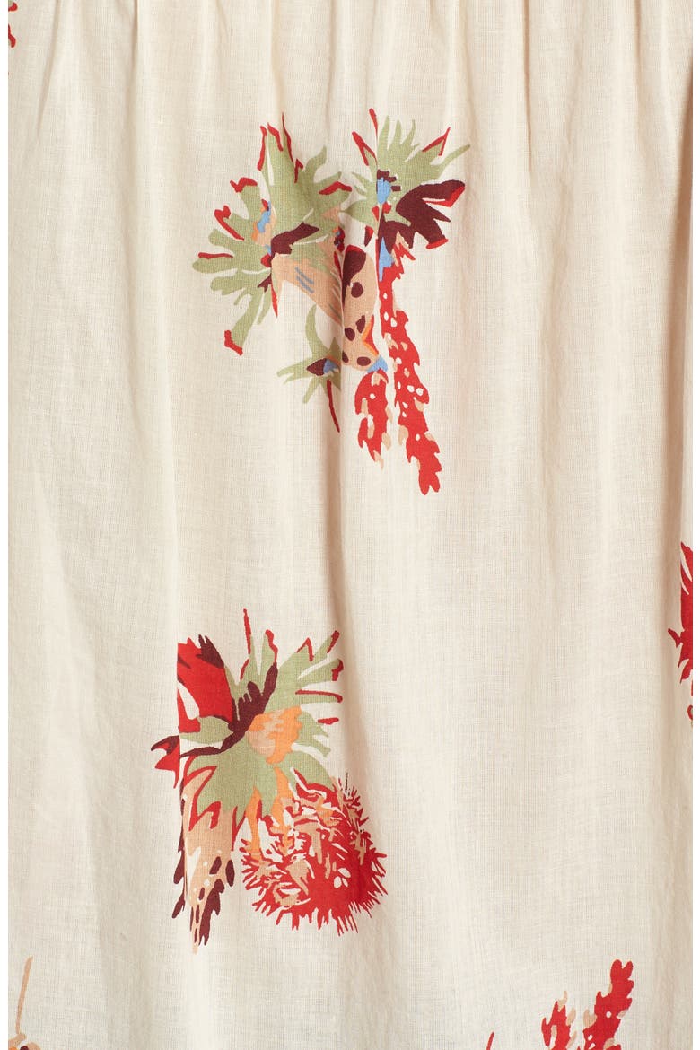 Central Cactus Floral Shirt, Alternate, color, ANTIQUE CREAM
