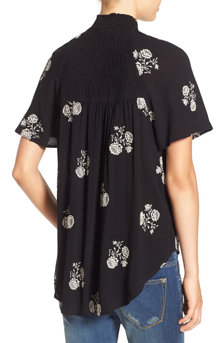 Chloe & Katie Embroidered Woven Top, Alternate, color,