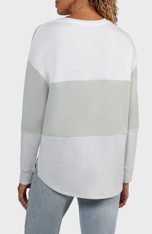 Matty M . Joyce Dolman Long Sleeve Top In Gray