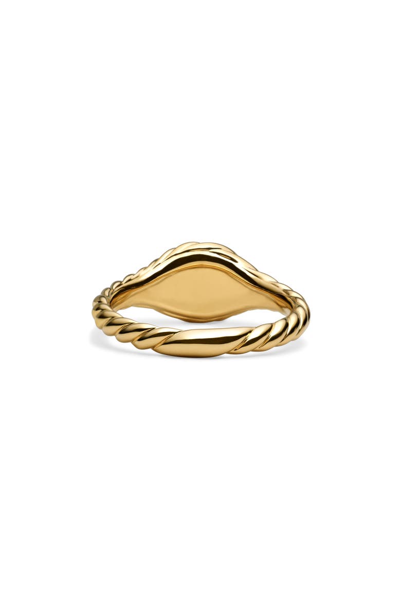 Sculpted Cable Pinky Ring in 18K Yellow Gold, Alternate, color, 18K YELLOW GOLD