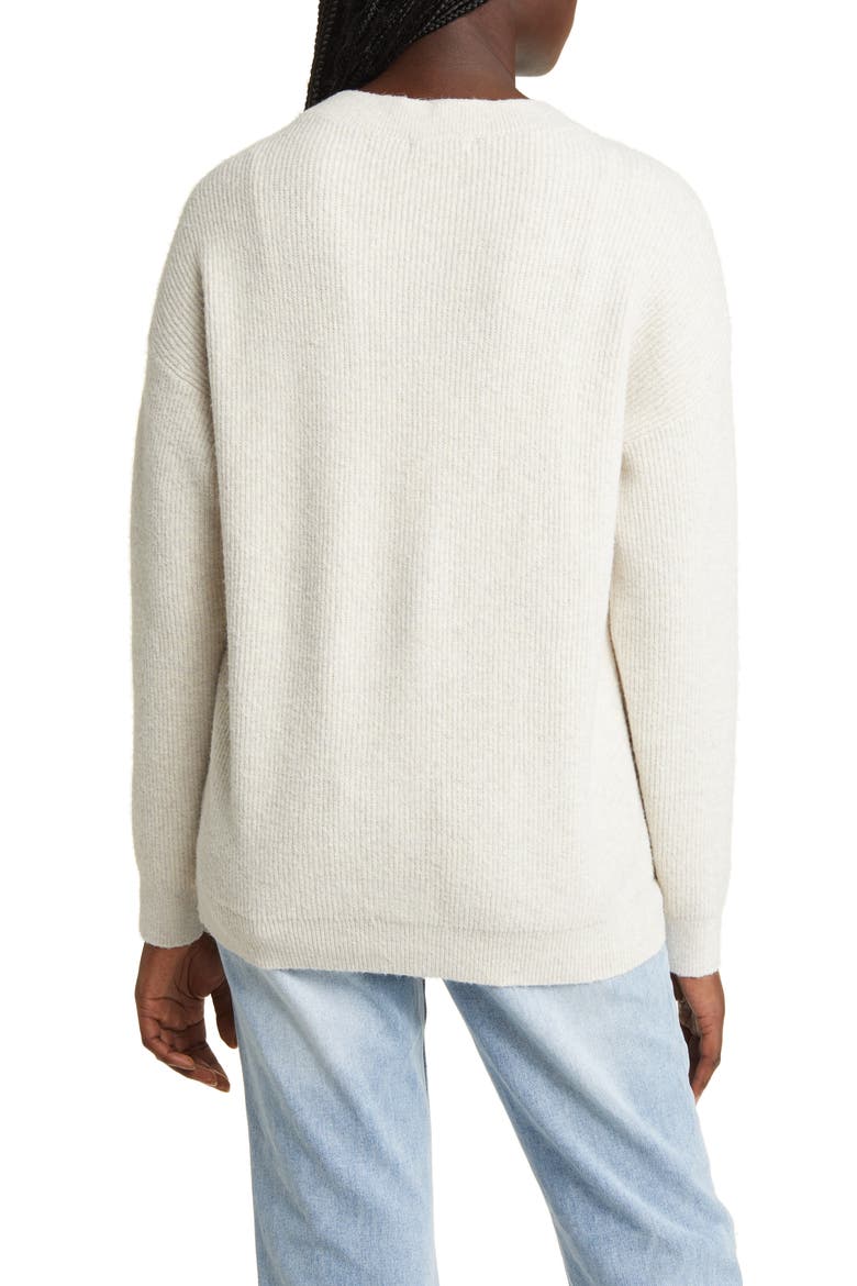 Women's Oversize Easy Cardigan, Alternate, color, BEIGE OATMEAL LIGHT HEATHER