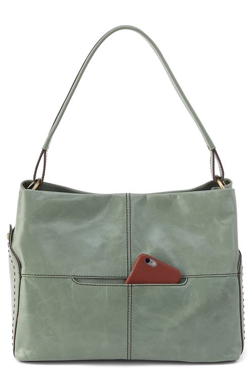 Hobo Seneca Leather Shoulder Bag In Jade