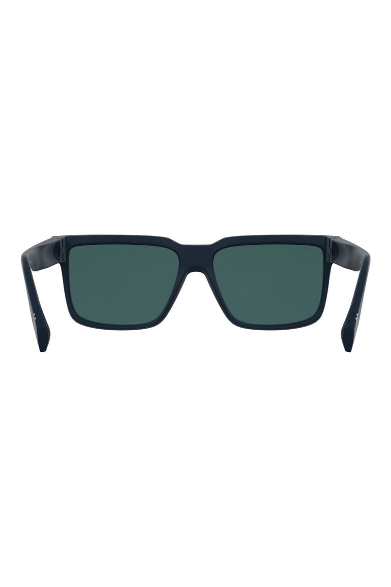 59mm Modified Rectangular Sunglasses, Alternate, color, MATTE BLUE