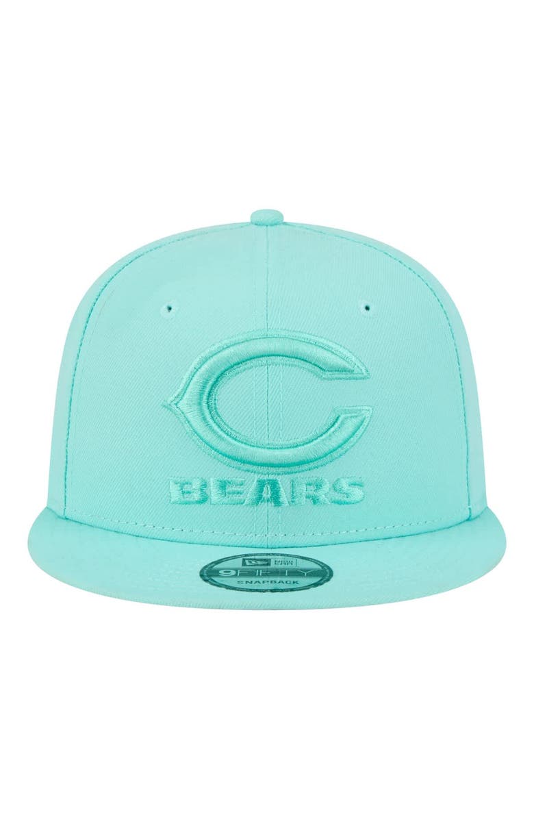 New Era Men's New Era Turquoise Chicago Bears Colorpack 9FIFTY Snapback Hat, Alternate, color, Turquoise