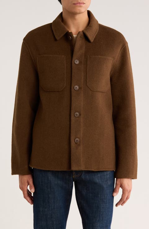 Wool Blend Shirt Jacket