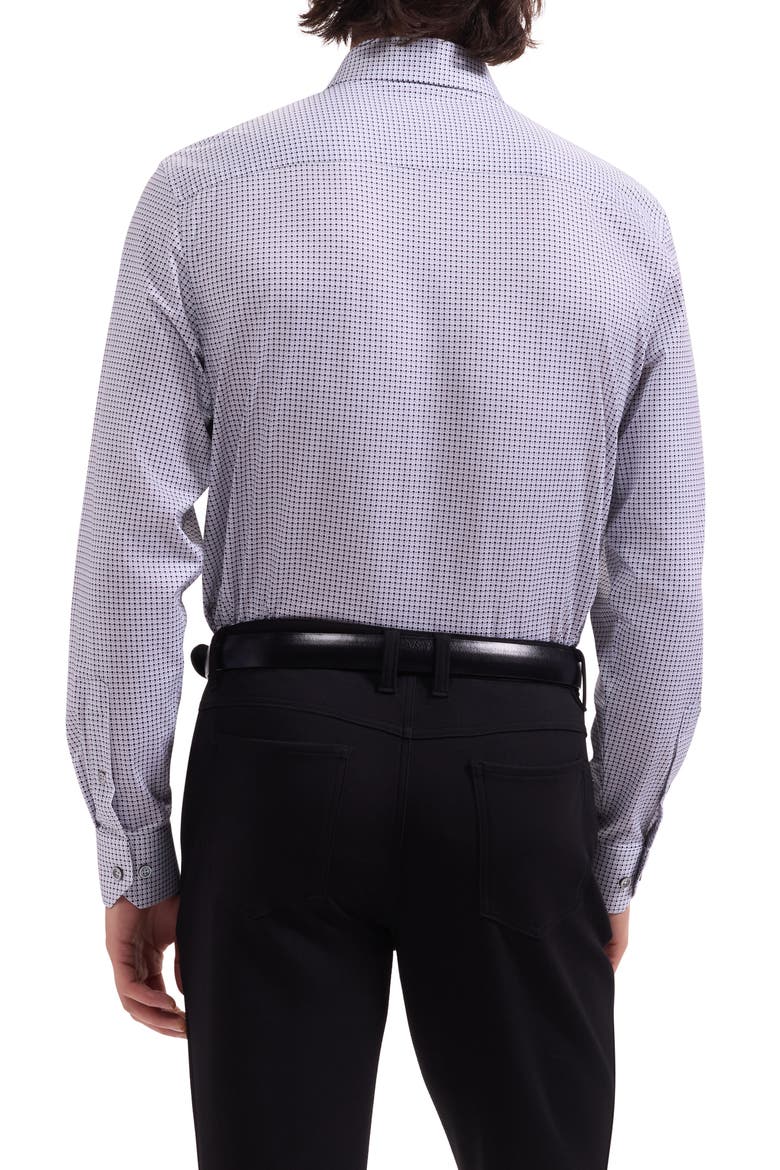 James OoohCotton® Geo Print Button-Up Shirt, Alternate, color, PLATINUM