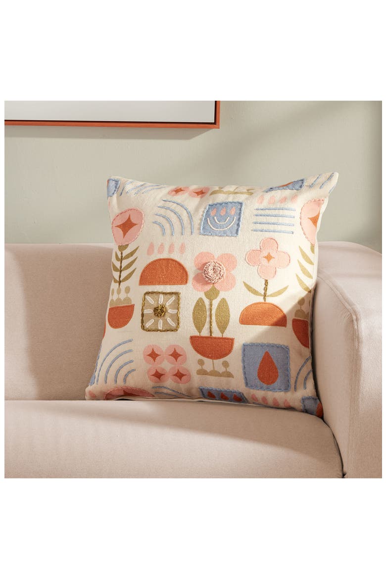 Scandinavia Throw Pillow, Alternate, color, BEIGE MULTI