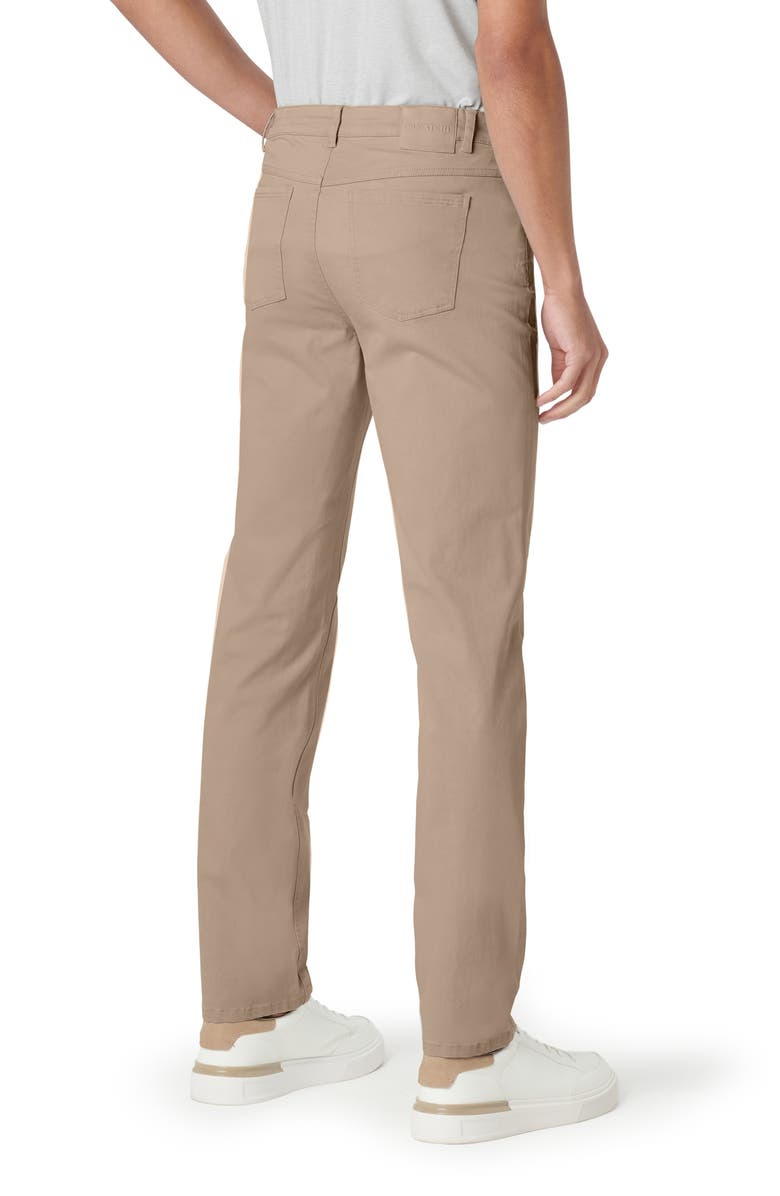 Bugatchi Preston Straight Leg Five Pocket Pants, Alternate, color, Beige