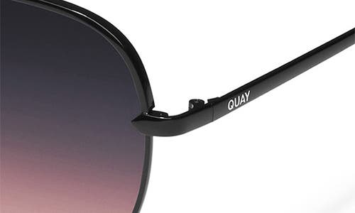 Quay High Key 64mm Oversize Aviator Sunglasses