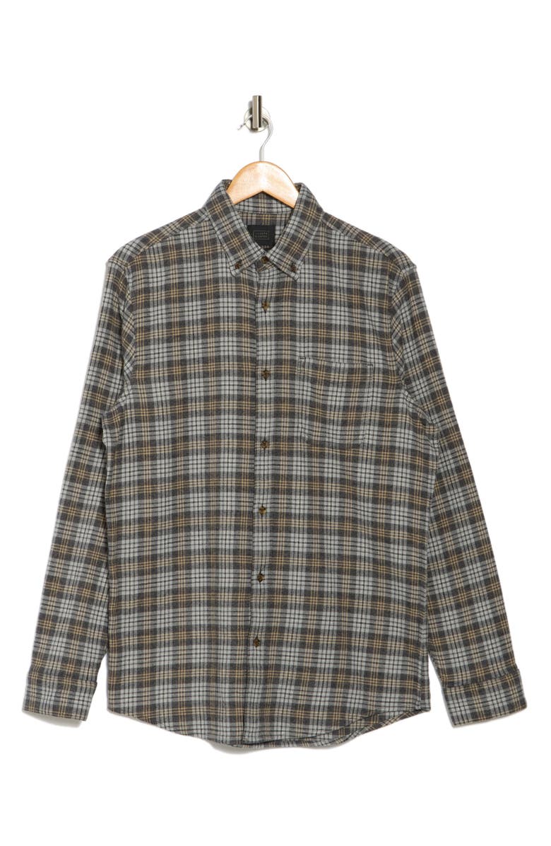 14th & Union Trim Fit Stretch Grindle Plaid Flannel Shirt | Nordstromrack