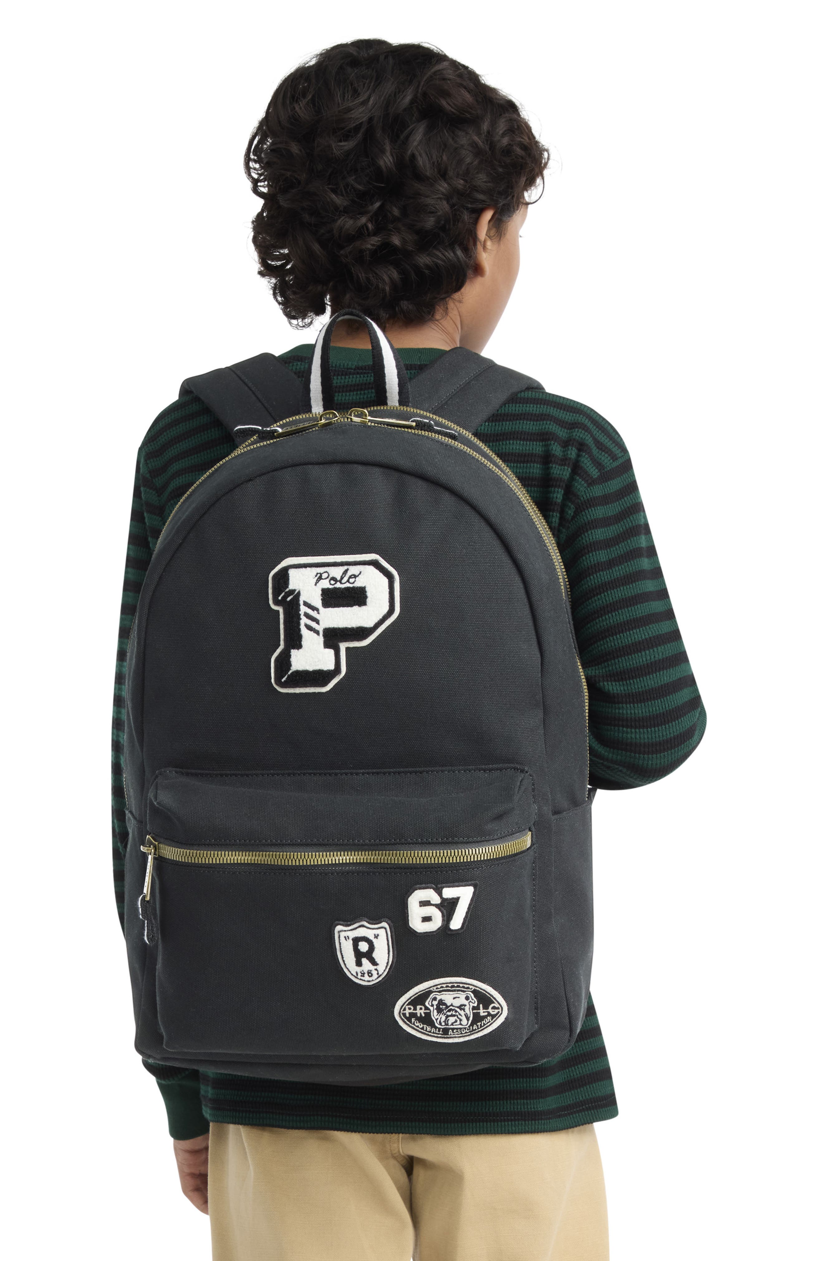 Kids' Varsity Backpack, Alternate, color, POLO BLACK