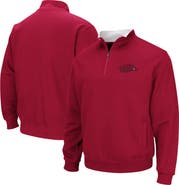 COLOSSEUM Men's Colosseum Cardinal Arkansas Razorbacks Big & Tall Tortugas Logo Quarter-Zip Sweatshirt