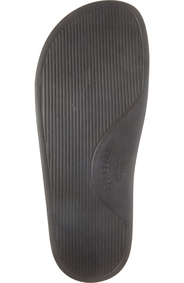 Burberry Furley Slide Sandal, Alternate, color, Black/ White