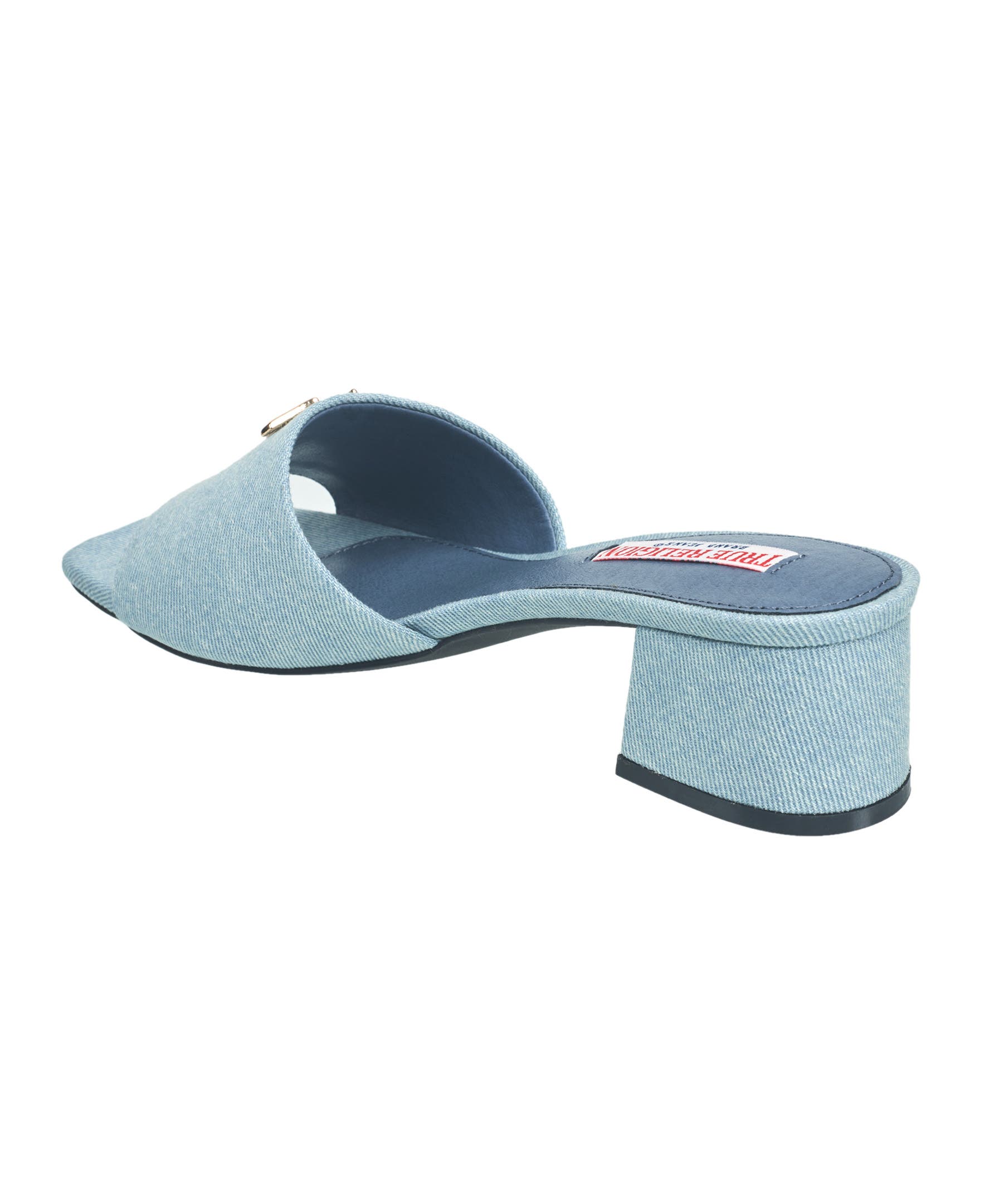 Bobby Single Strap Logo Block Heel, Alternate, color, Blue