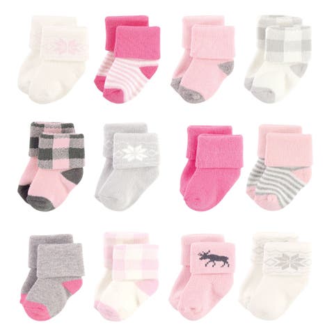 12Pk Cotton Terry Socks