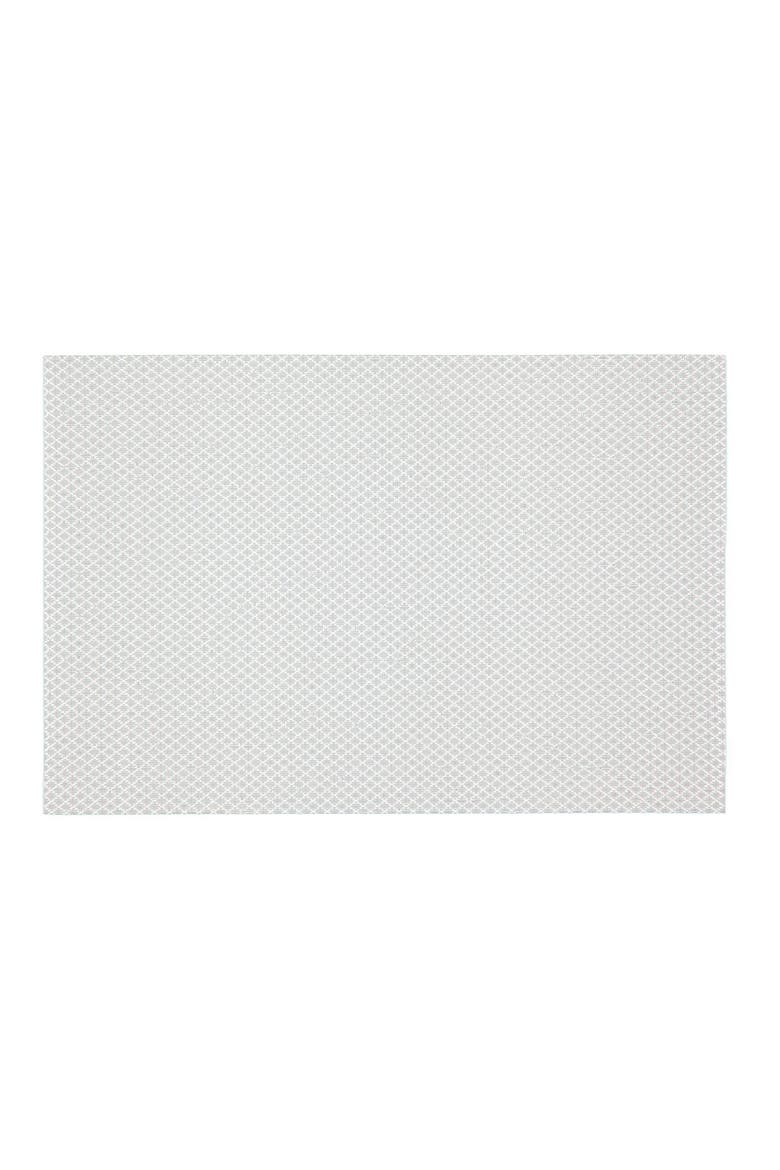Set of 6 Vinyl Placemats, Main, color, EMBEDDED SPARKLES WHITE