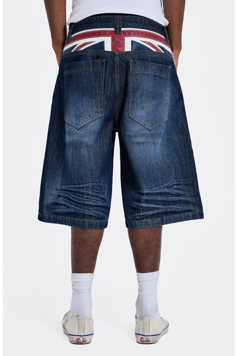 Kingdom Colossus Baggy Denim Shorts, Alternate, color, INDIGO